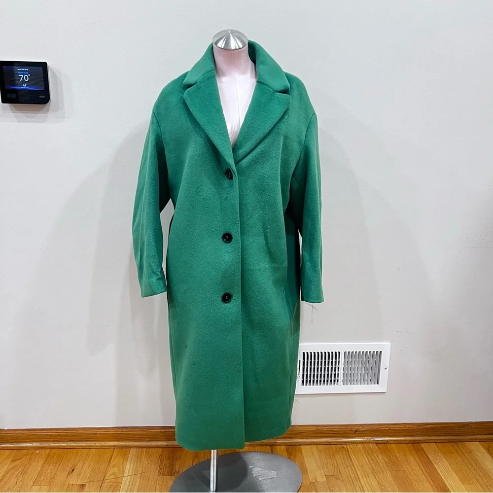 H&M oversized green coat - Picture 8 of 10